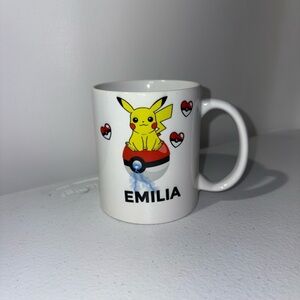 Pikachu Poké Ball Personalized Mug - Yellow, Red, White